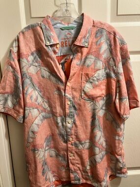 Tommy Bahama Coral Short-Sleeve Palm-Print Button-Down Shirt